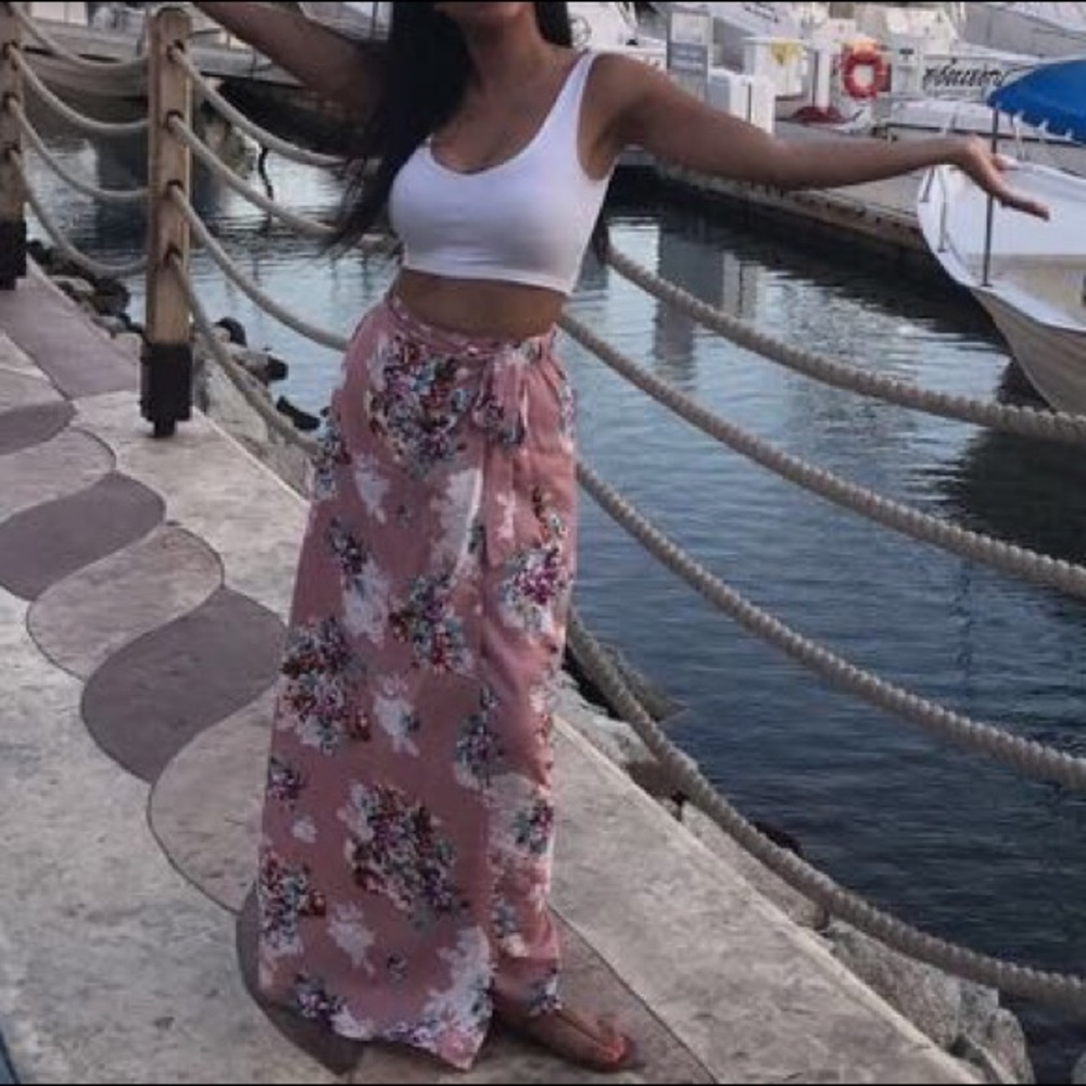 Maxi floral skirt